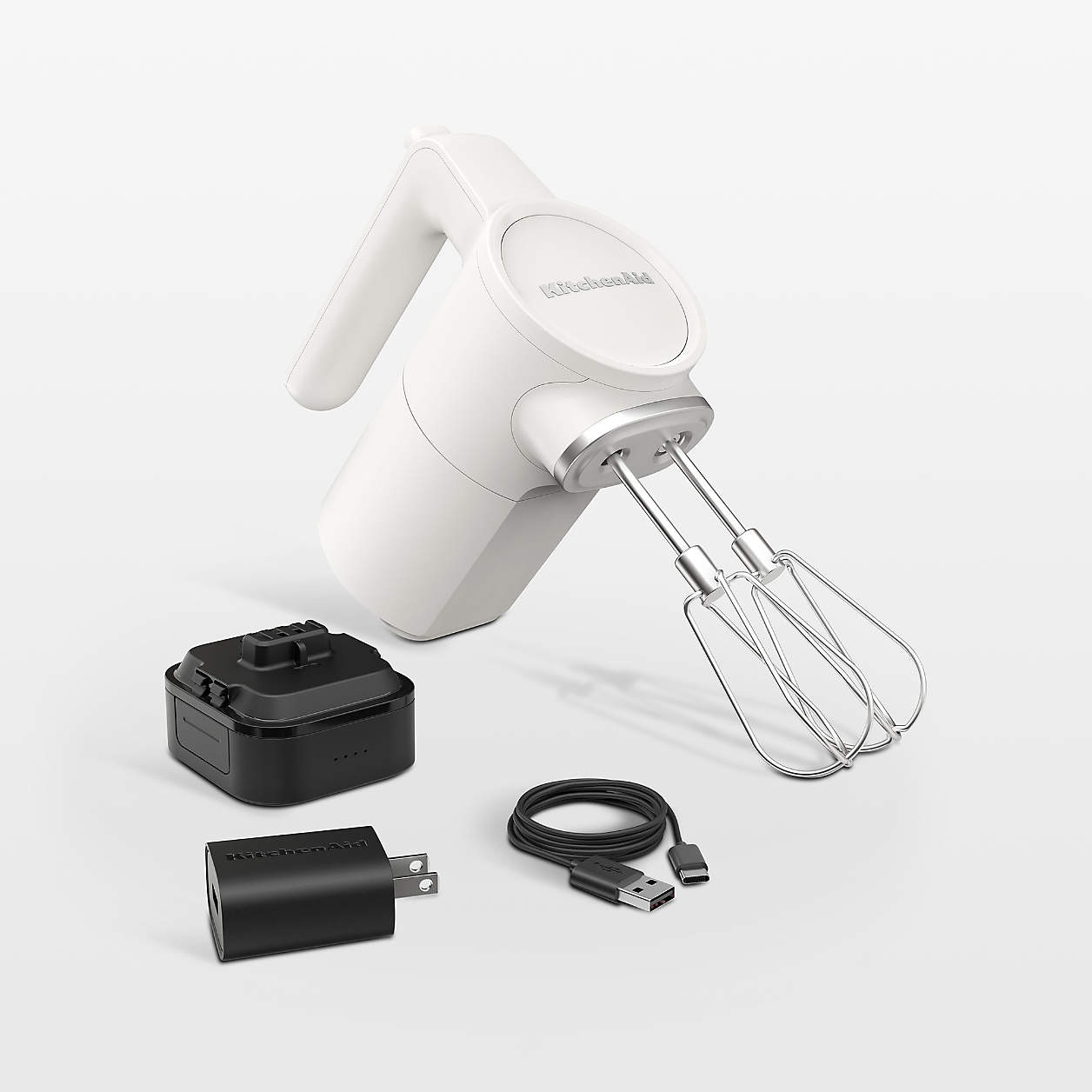 KitchenAid Go Black Cordless Hand Mixer with Battery + Reviews | Crate & Barrel | Crate & Barrel