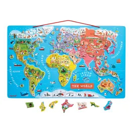 Magnetic World Map Puzzle | The MET