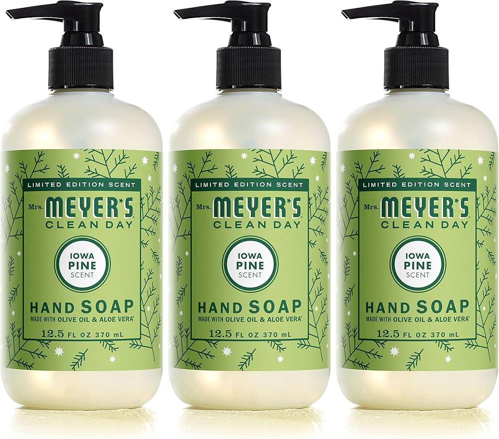MRS. MEYER'S CLEAN DAY Hand Soap, Limited Edition Iowa Pine, 12.5 Fl. Oz - Pack of 3 | Amazon (US)