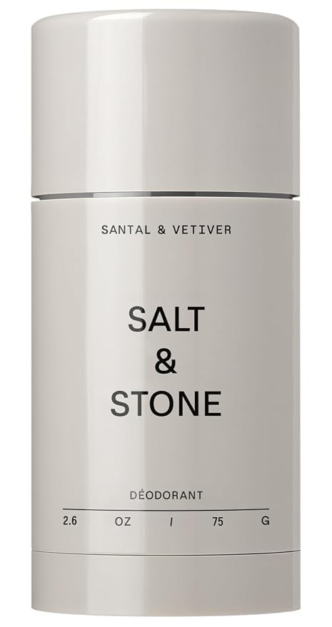 Salt & Stone Aluminum-Free Deodorant, Women & Men Santal & Vetiver 2.6 oz | Amazon (US)