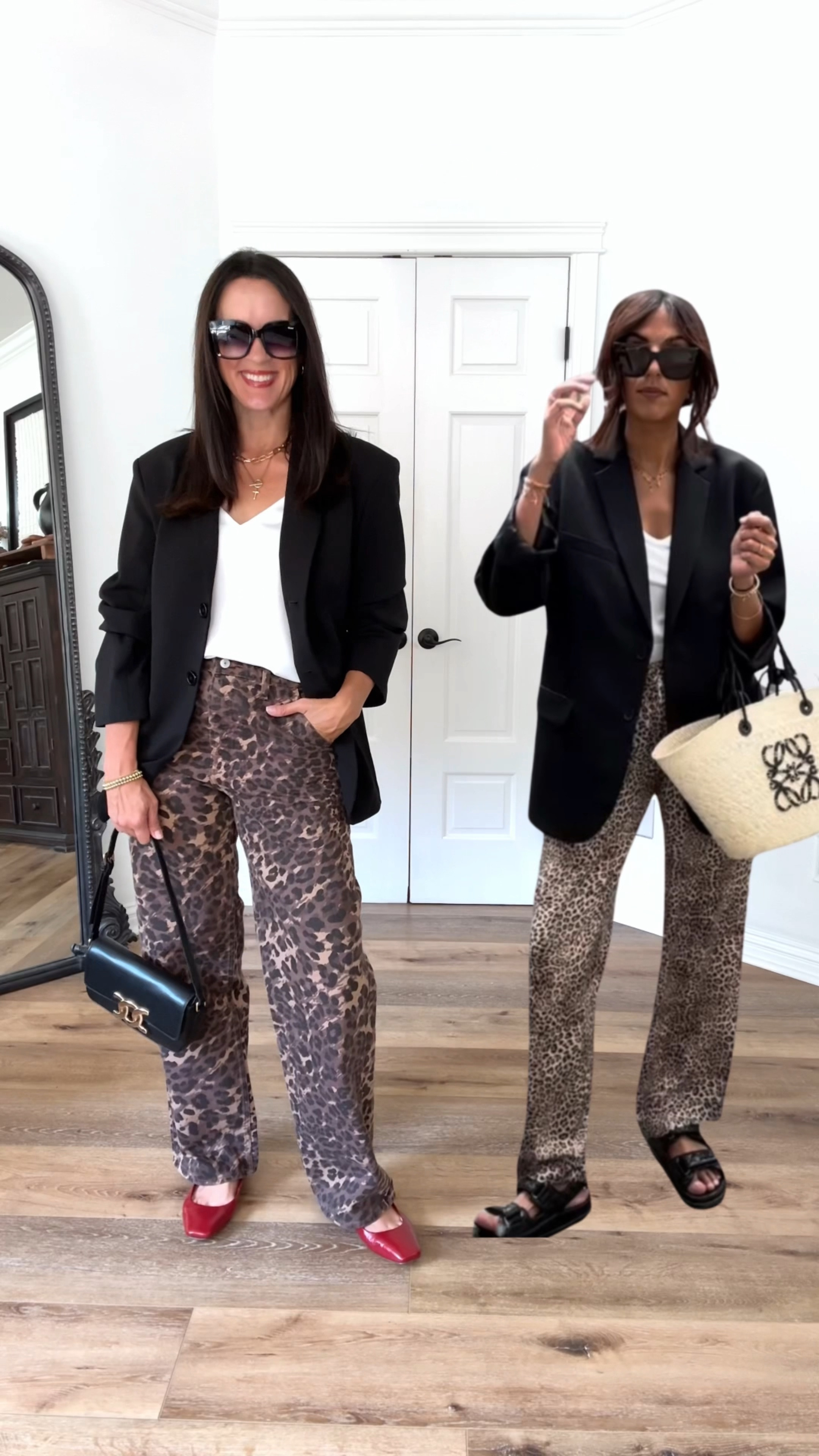 Using Pinterest as inspo with some fall updates! Fully embracing the leopard and red trends for fall!

Sizing:
Blazer-exact blazer is part of my personal line of blazers releasing this fall, but I linked several options in the meantime!
Leopard jeans-Abercrombie, run TTS. I sized up to 28 but should have stuck with my normal size, 27.
Red flats-Dolce Vita from Evereve, run TTS
White cami-Amazon, wearing medium

elevated casual outfit | fall trends | casual outfit | fall outfit 

#LTKFindsUnder50 #LTKOver40 #LTKStyleTip