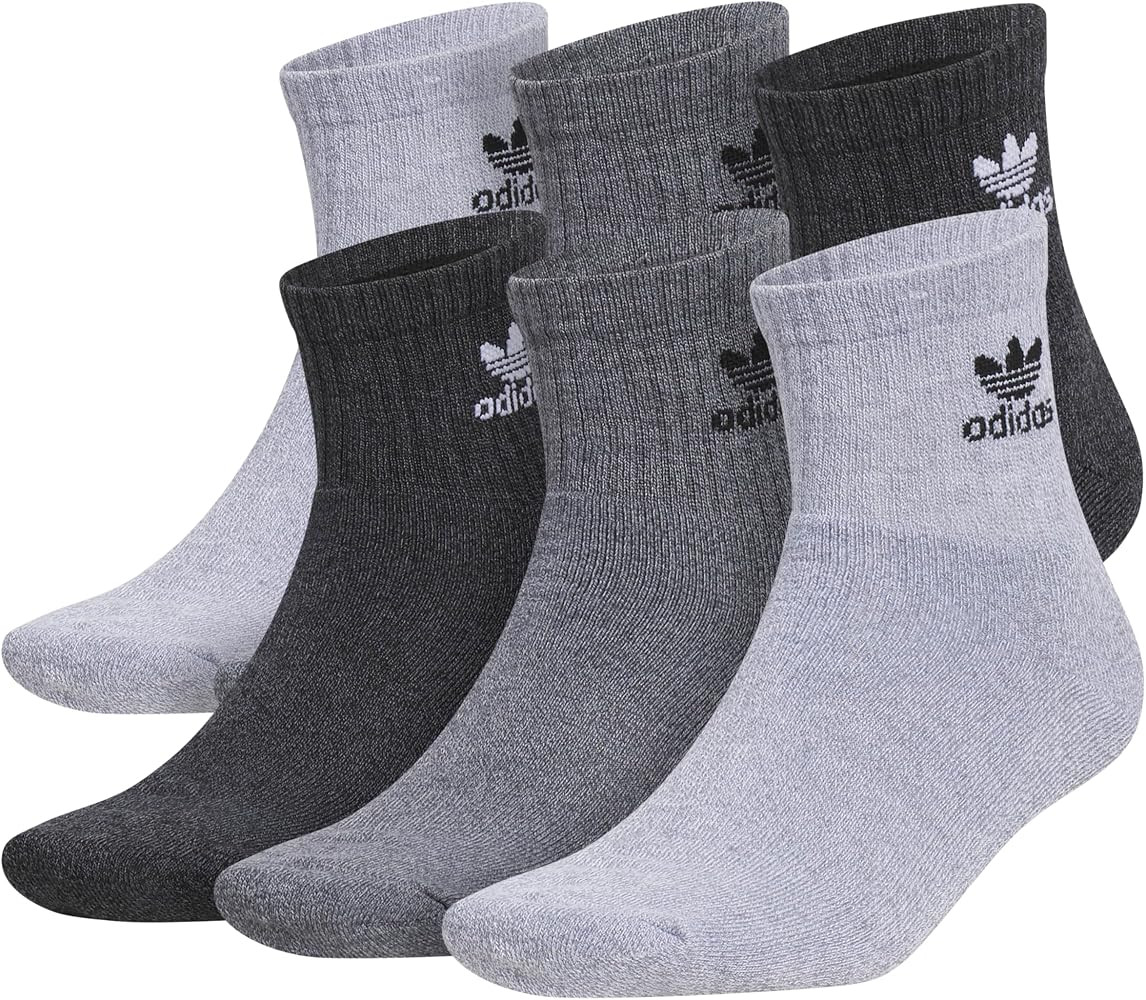 adidas Originals Originals Trefoil Quarter Sock 6-Pack | Amazon (US)