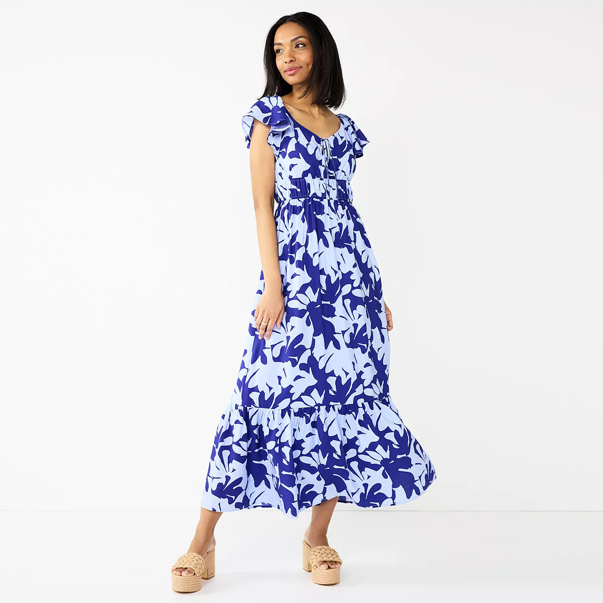 Women's Nine West Flutter Maxi Dress | Kohl's