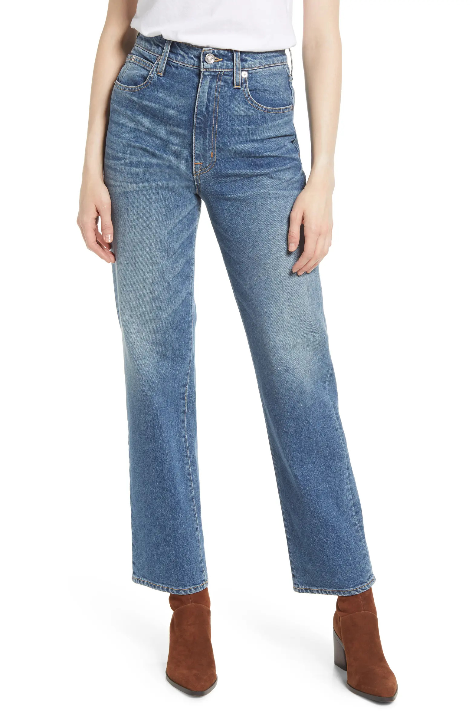 London High Waist Straight Leg Jeans | Nordstrom