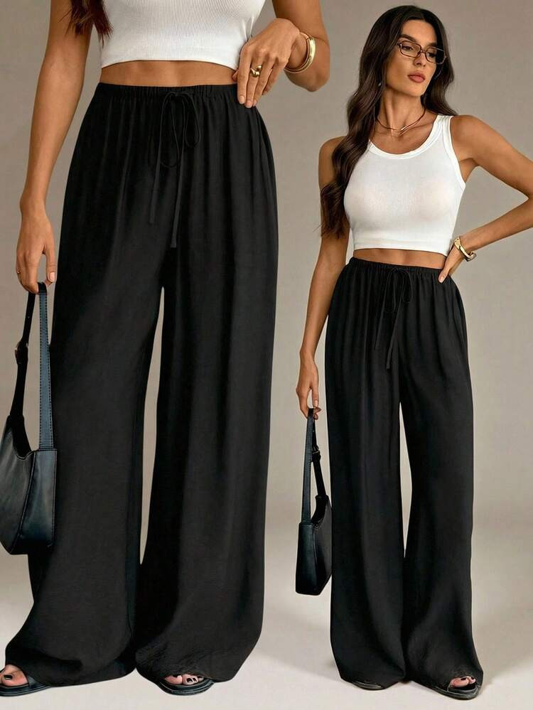 SHEIN Tall Spring&Summer Women Romantic/Prom/Formal/Birthday/90s/Business Casual Woman/Elegant/Western Wear/Going Out/Fashion/Casual/Y2k/Club/Office /Cocktail/Vintage/Bodycon/Rave Festival/Funny/Classy/Old Money/Streetwear/Vacation/Country Concert/Work /Modest/Spring Break/Bachelorette/Concert/Baddie/Basic/Graduation/Low Rise/Baggy/Straight Leg/Wide Leg/Pants | SHEIN