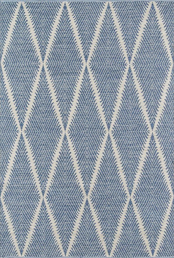 Erin Gates by Momeni River Beacon Denim Hand Woven Indoor Outdoor Area Rug 7'6" X 9'6" | Amazon (US)