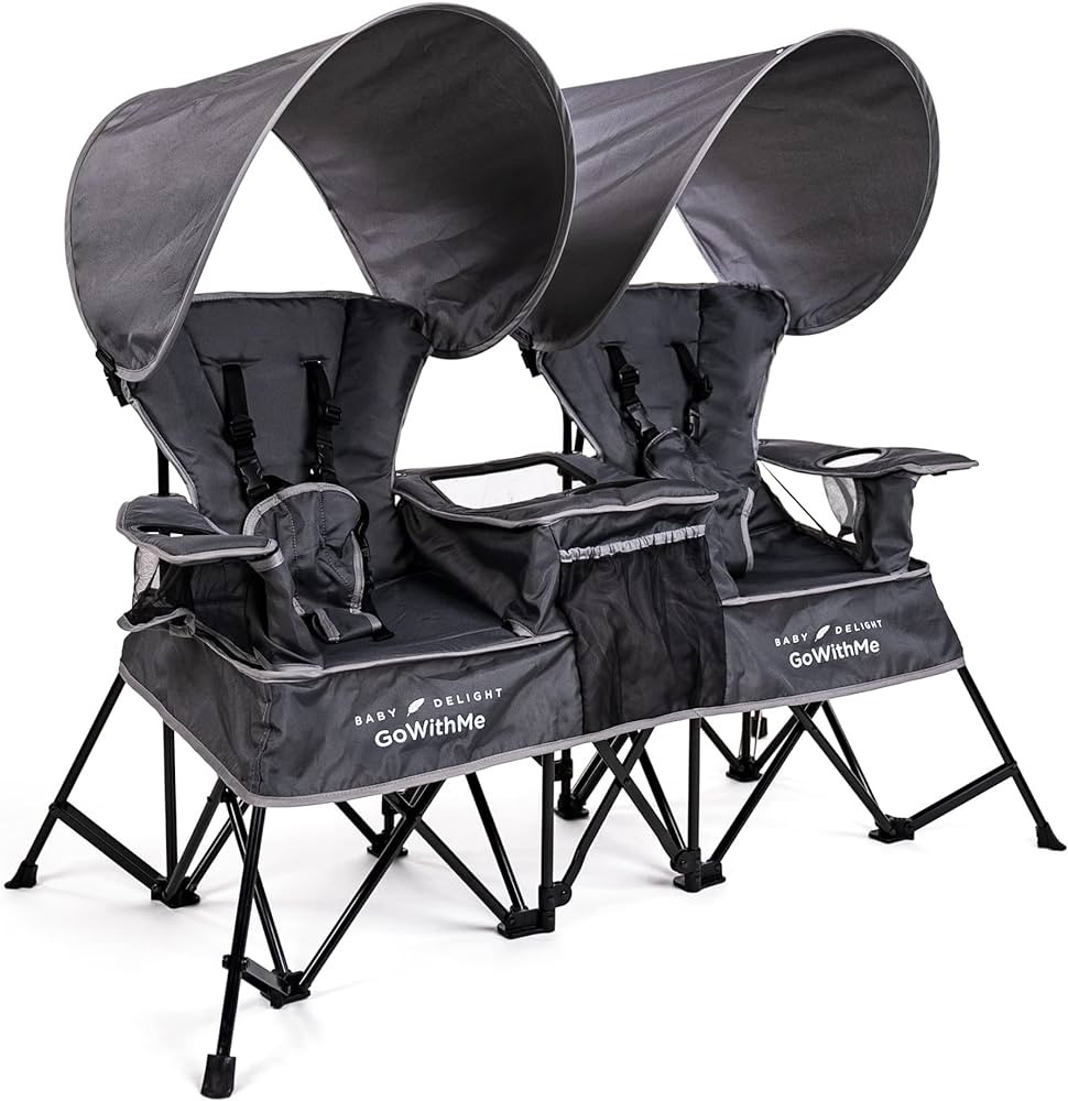 Baby Delight Go with Me Duo Deluxe Portable Chair | for Kids | Double Seat | Indoor and Outdoor |... | Amazon (US)