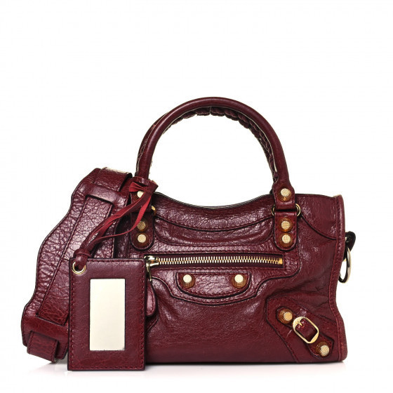 BALENCIAGA

Agneau Giant 12 Gold Hardware Mini City Rouge Cherry | Fashionphile