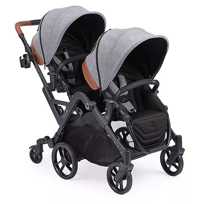 Contours® Curve Double Stroller in Graphite | buybuy BABY