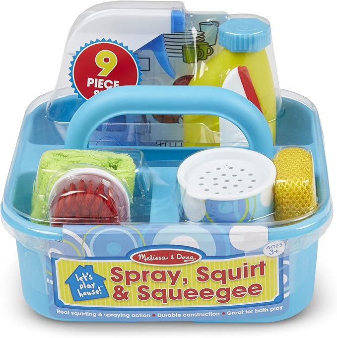 Melissa & Doug Spray, Squirt & Squeegee Play Set - Pretend Play Cleaning Set | Amazon (US)