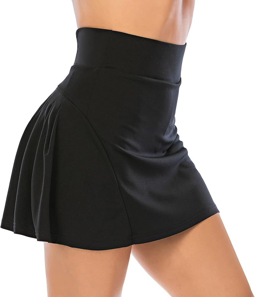 Pleated Tennis Skirts for Women with Pockets Shorts Athletic Golf Skorts Activewear Running Workout  | Amazon (US)