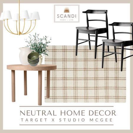 refresh your dining room with these trendy and affordable home accents from target and their studio mcgee collab! I’m loving the warm neutrals and subtle patterns. 🤍
dining room furniture | dining table | dining chairs | rug | faux olive plant | chandelier | home decor | affordable home decor | neutral home

#LTKfamily #LTKhome #LTKstyletip