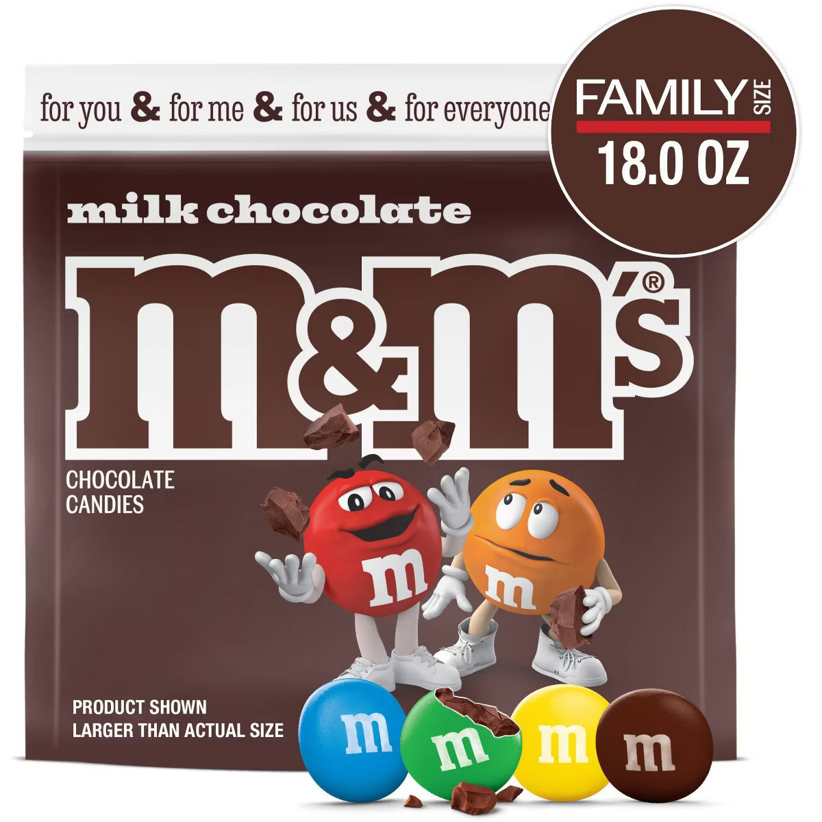 M&M's Family Size Milk Chocolate Candy - 18oz | Target