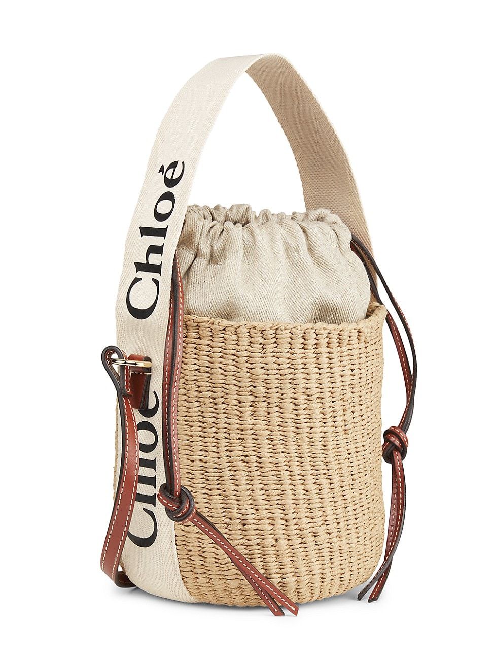 Women's Small Woody Basket Bag - Natural White | Saks Fifth Avenue
