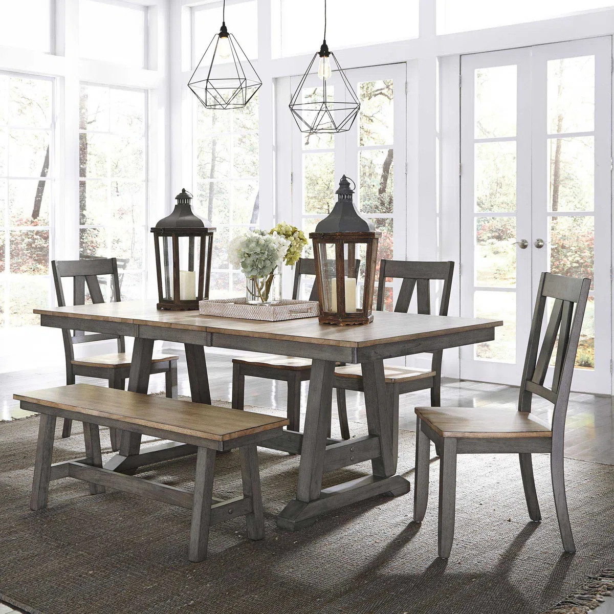 Keswick 6 Person Dining Table Set w/ 18" Butterfly Leaf | Wayfair North America