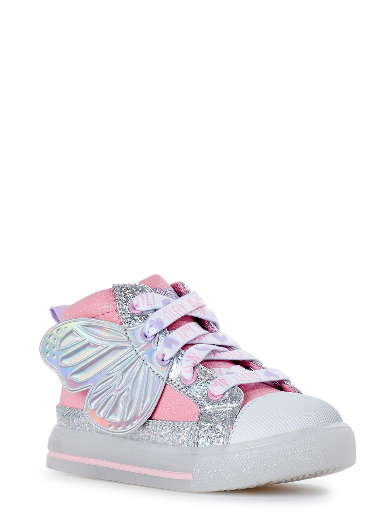 Athletic Works Toddler Girls Light Up High Top Shoes, Sizes 7-12 | Walmart (US)