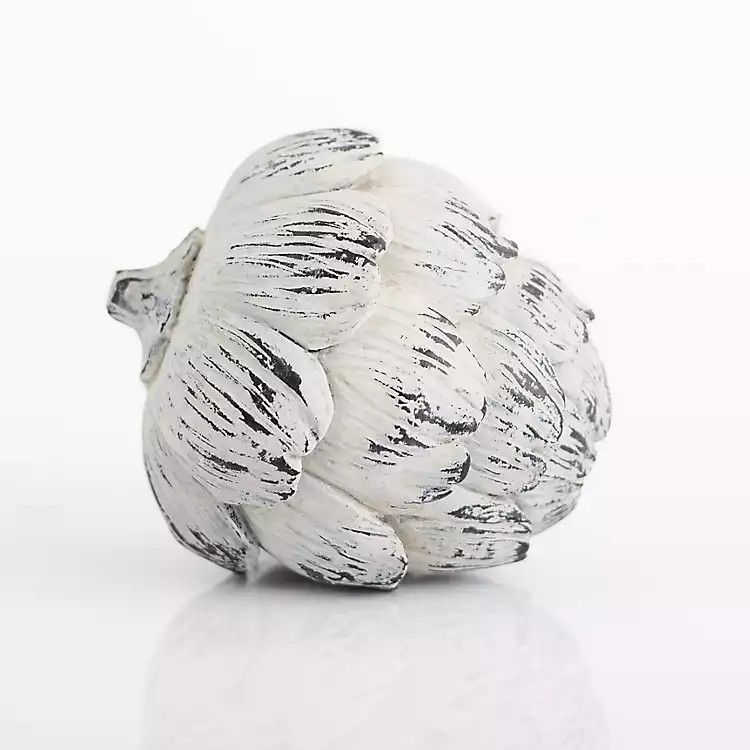 New! White Resin Artichoke Decoration | Kirkland's Home