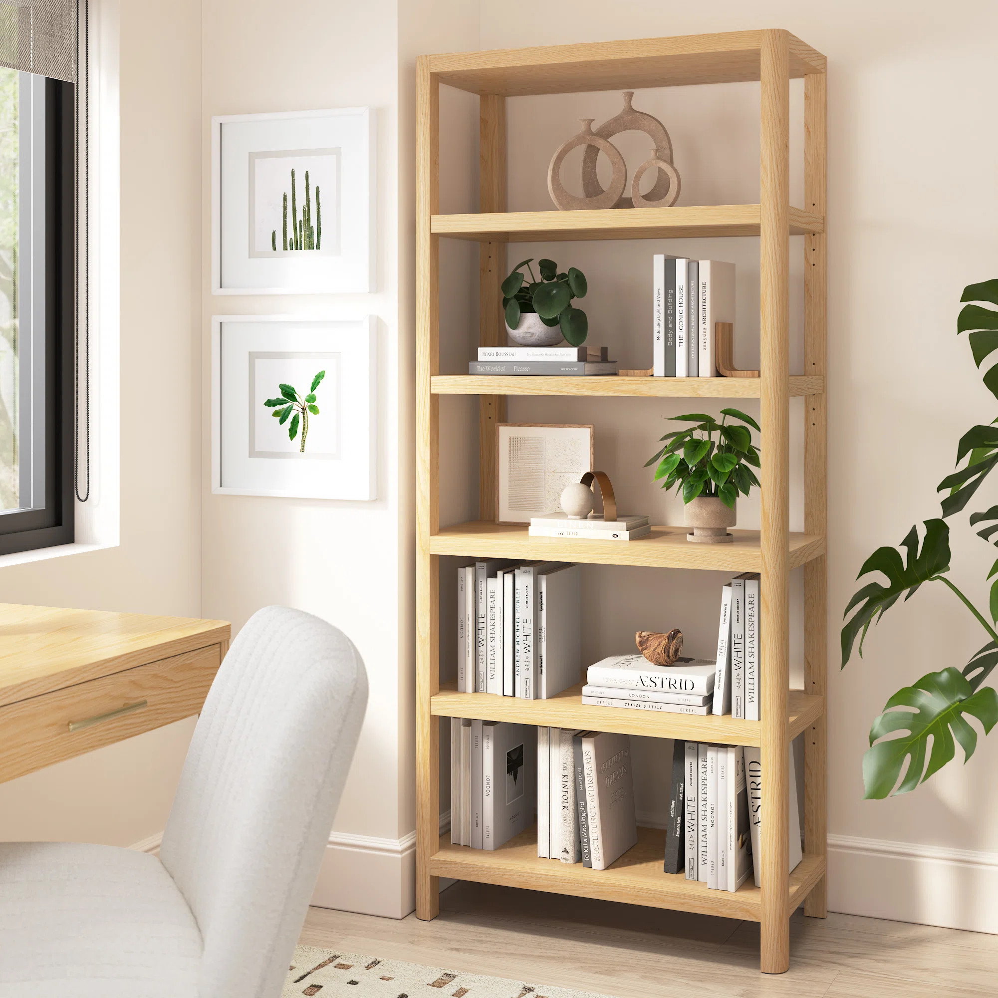 5 Shelf Bookcase For Living Room Or Home OfficeByBush Furniture | Wayfair North America