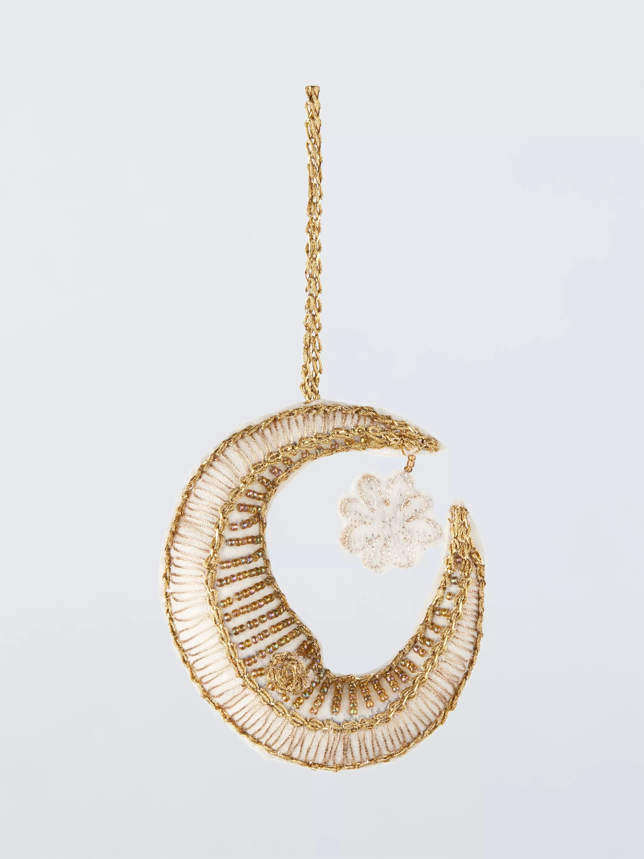 John Lewis Enchanting Tales Beaded Moon Tree Decoration | John Lewis (UK)