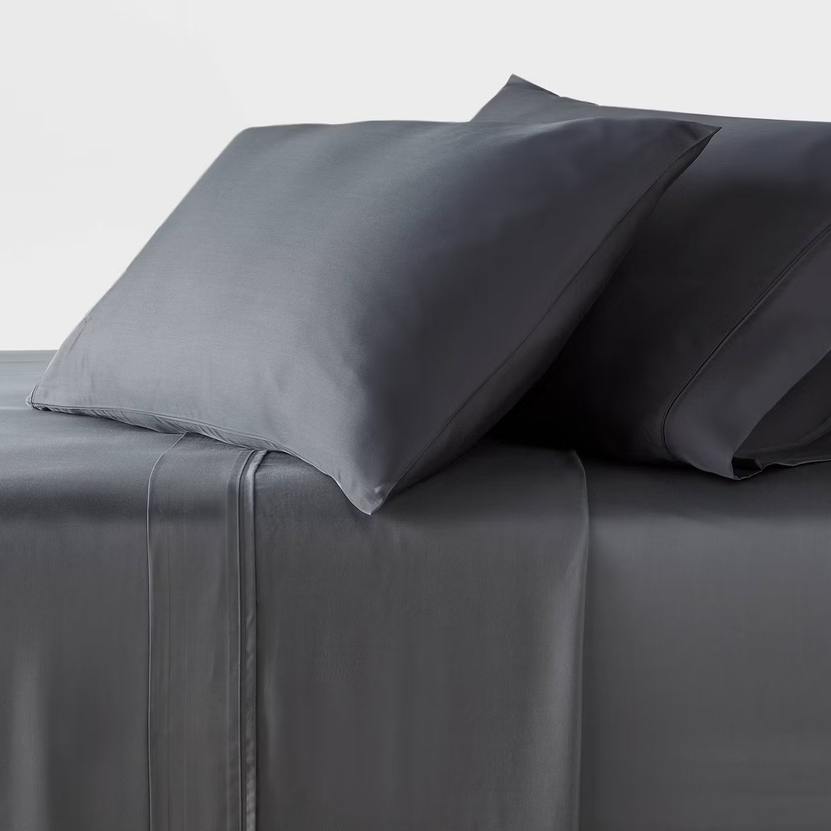 King 320 Thread Count Cool TENCEL\u00ae Lyocell Sheet Set Gray - Threshold\u2122 | Target