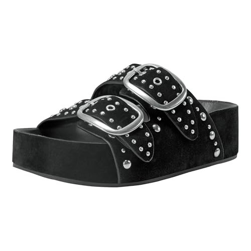 Marc Fisher LTD Women's SAYGE Sandal, Black Suede 001, 6.5 | Amazon (US)