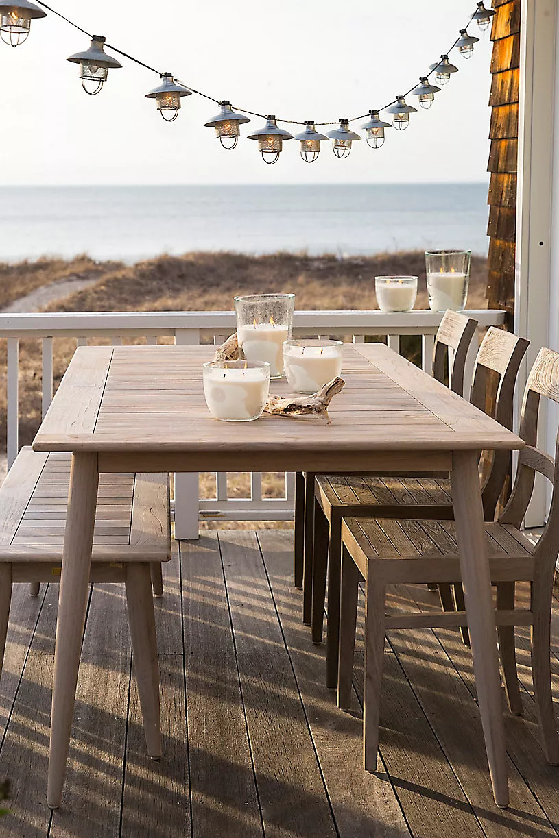 Inlet Teak Dining Table, 7' | Anthropologie (US)