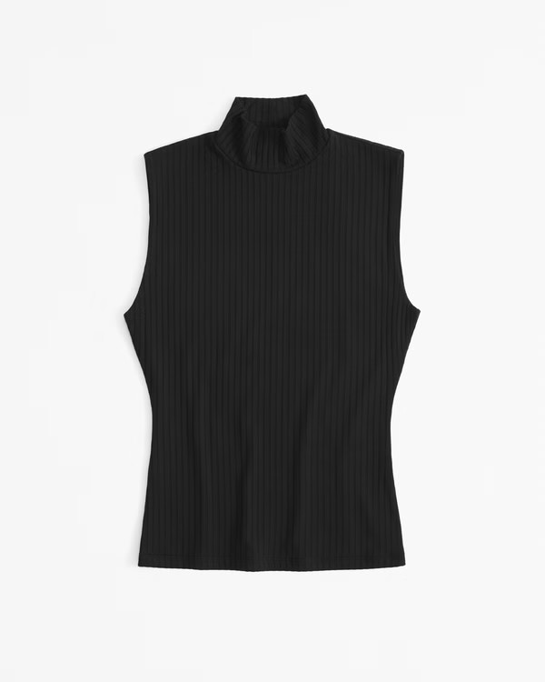 Wide Rib Mockneck Top | Abercrombie & Fitch (US)