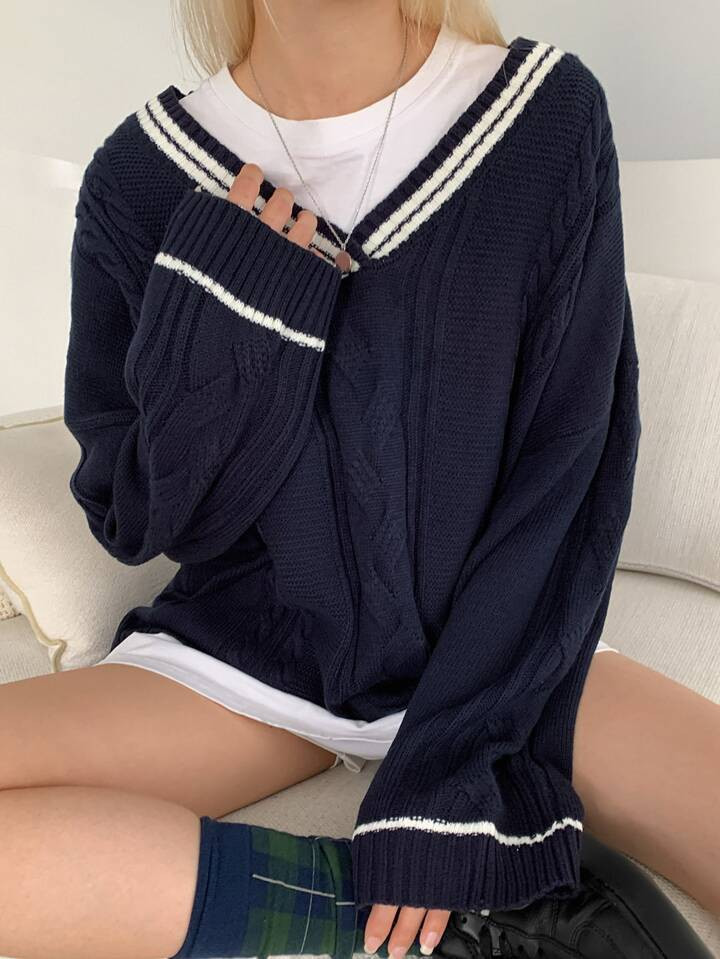 Color: Navy Blue | SHEIN