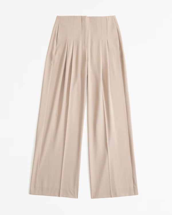 Clean Waist Ultra Wide Leg Pant | Abercrombie & Fitch (US)