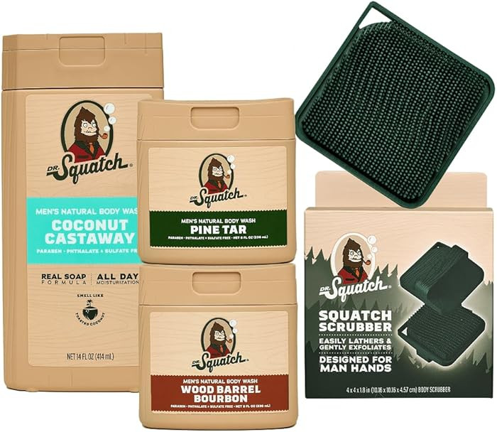 Dr. Squatch NEW Body Wash for Men with Nourishing, Natural Ingredients | No Paraben, Phthalate, S... | Amazon (US)