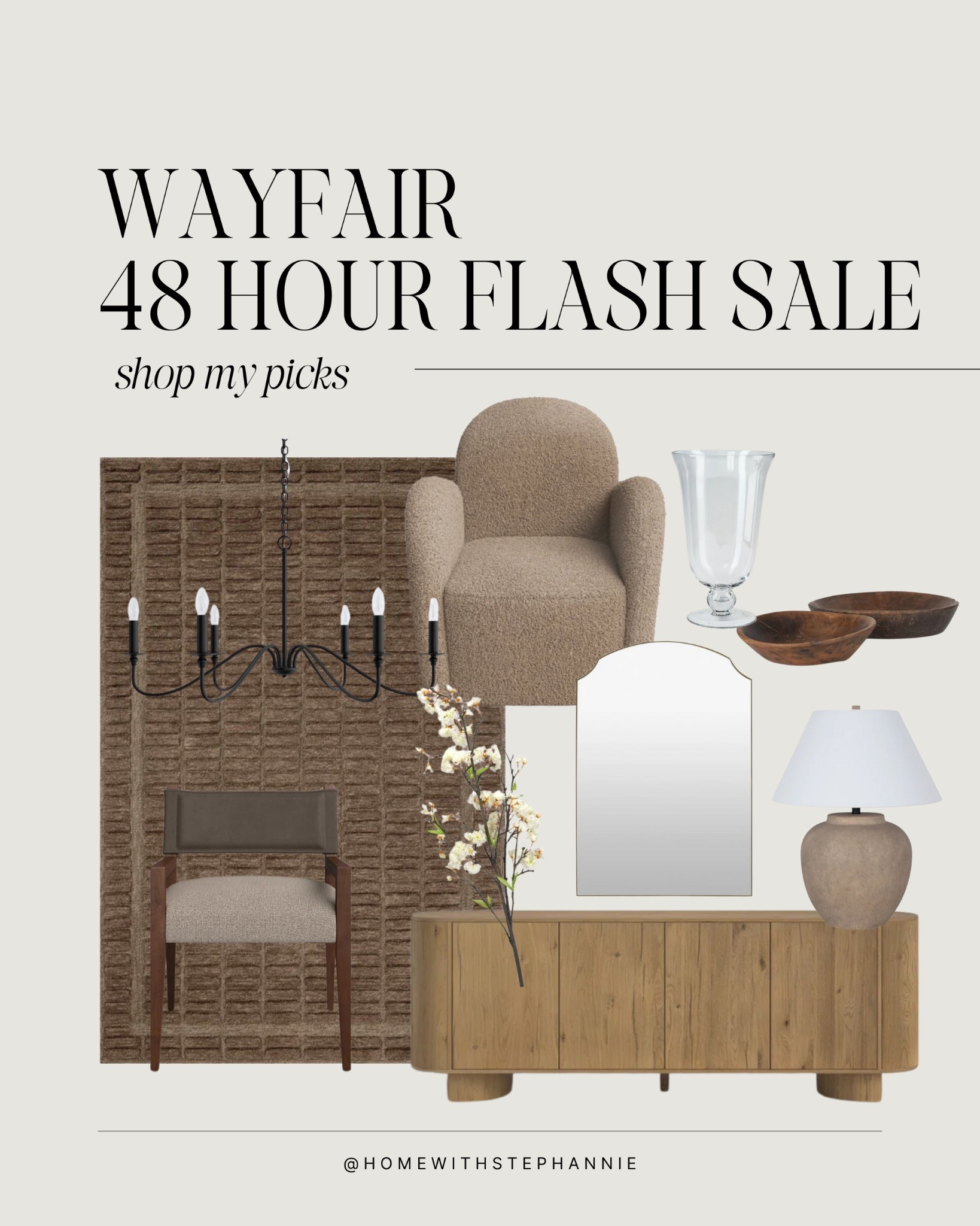 wayfair 48 hr flash sale 

@wayfair

#wayday #wayfair #neutralhomefinds #wayfairsale #accentchair #dresser #pendantlights #vase #wayfaircreator #homedecor #interiordesign

#LTKSaleAlert #LTKHome