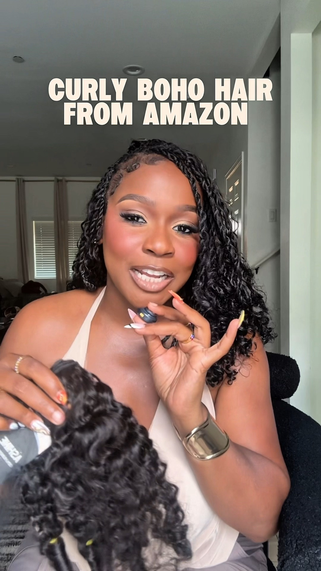 Human hair for Boho and leave in conditioner