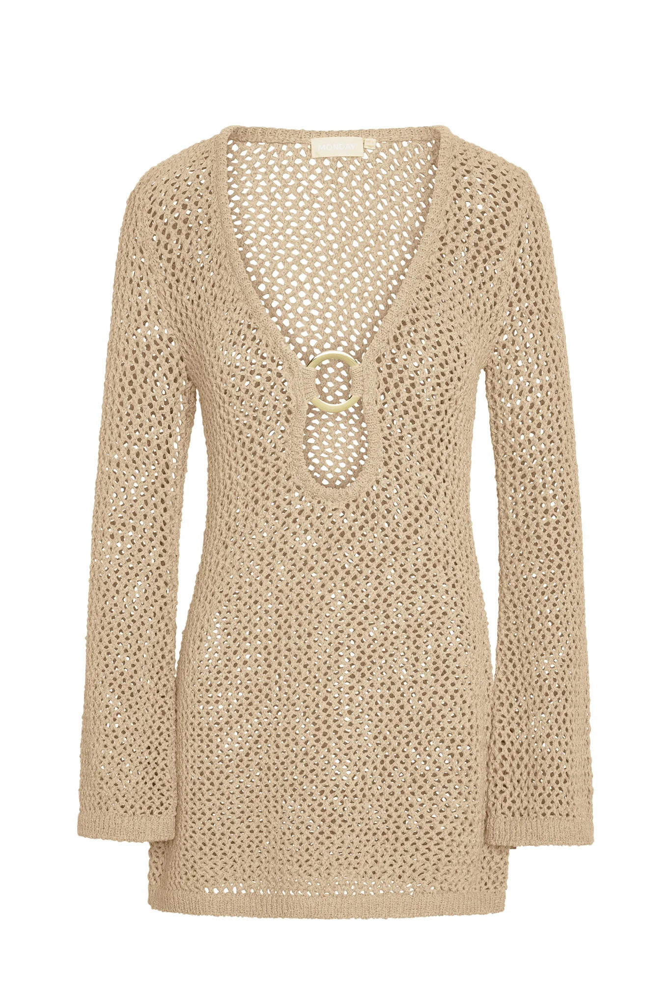 Montego Mini Dress - Vanilla Petit Crochet | Monday Swimwear