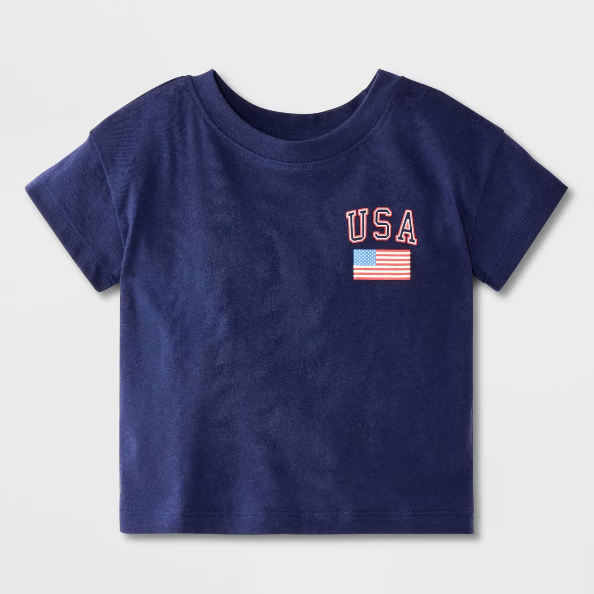 Baby Boys' USA Graphic T-Shirt - Cat & Jack™ Navy Blue | Target