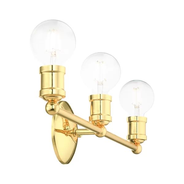 Buntin 3 - Light Polished Brass Vanity Light | Wayfair North America