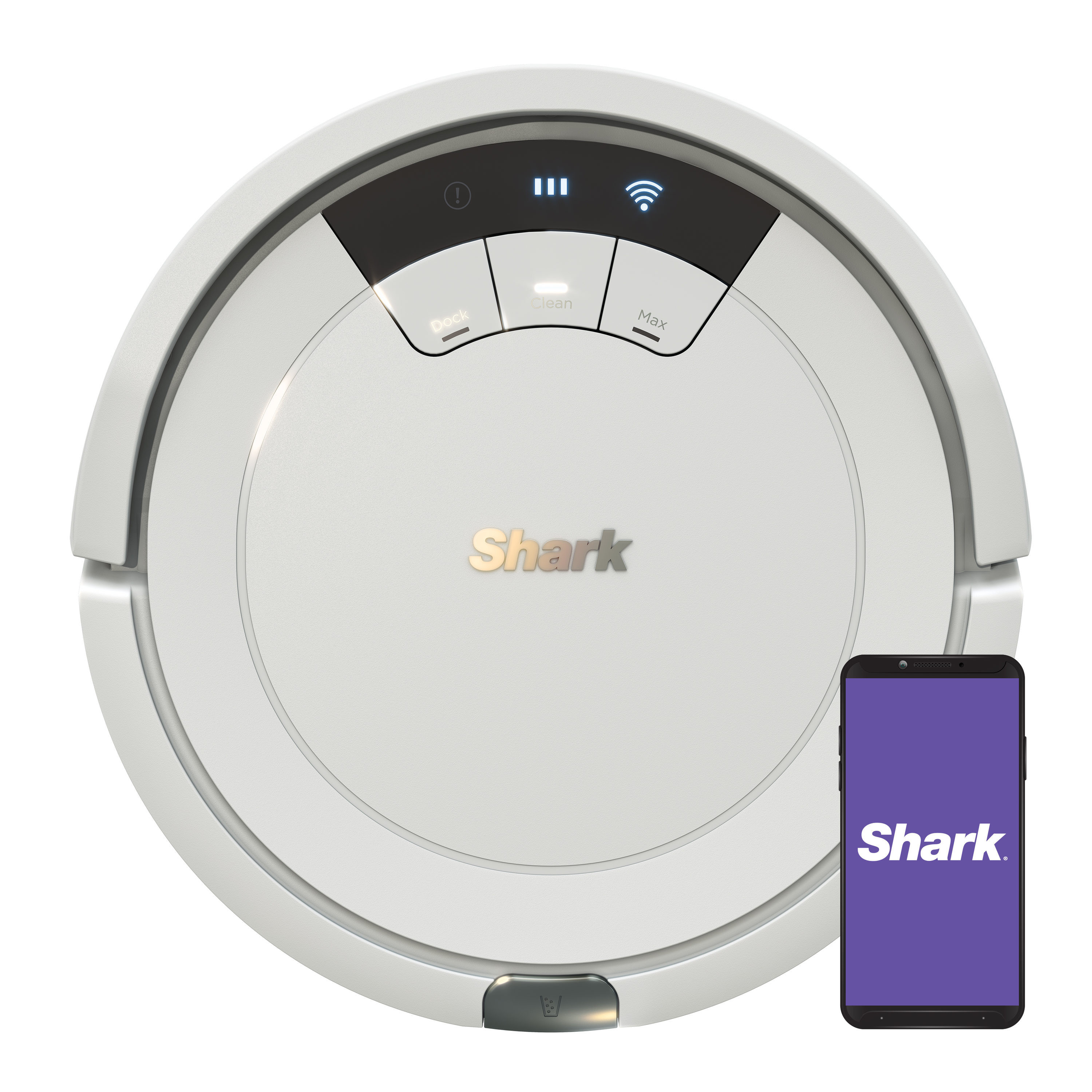 Shark ION Wifi Connected Auto Charging Robotic Vacuum Cleaner in White | RV763 | Lowe's