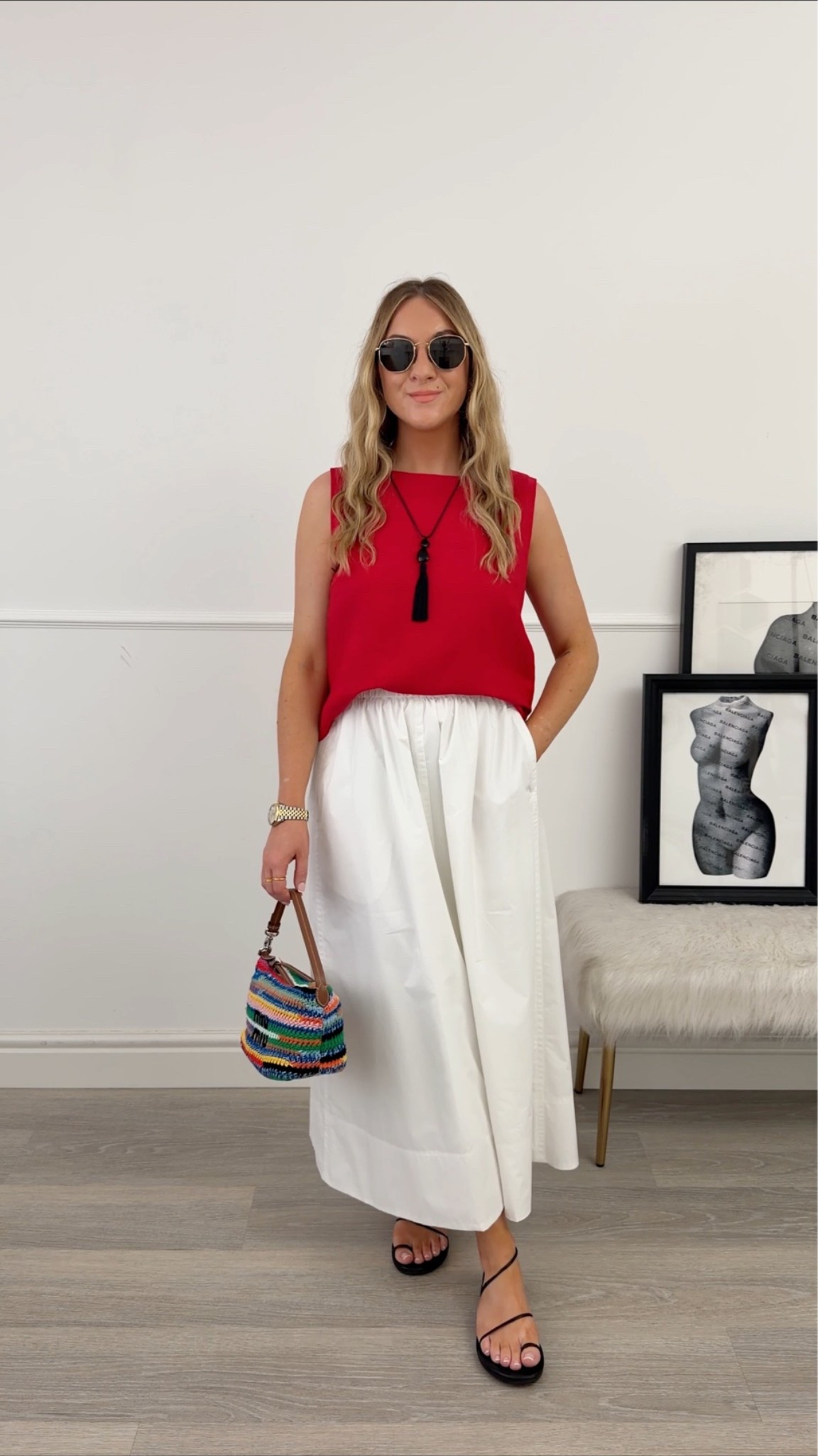 White midi skirt outfit idea

#LTKsummer #LTKstyletip #LTKeurope