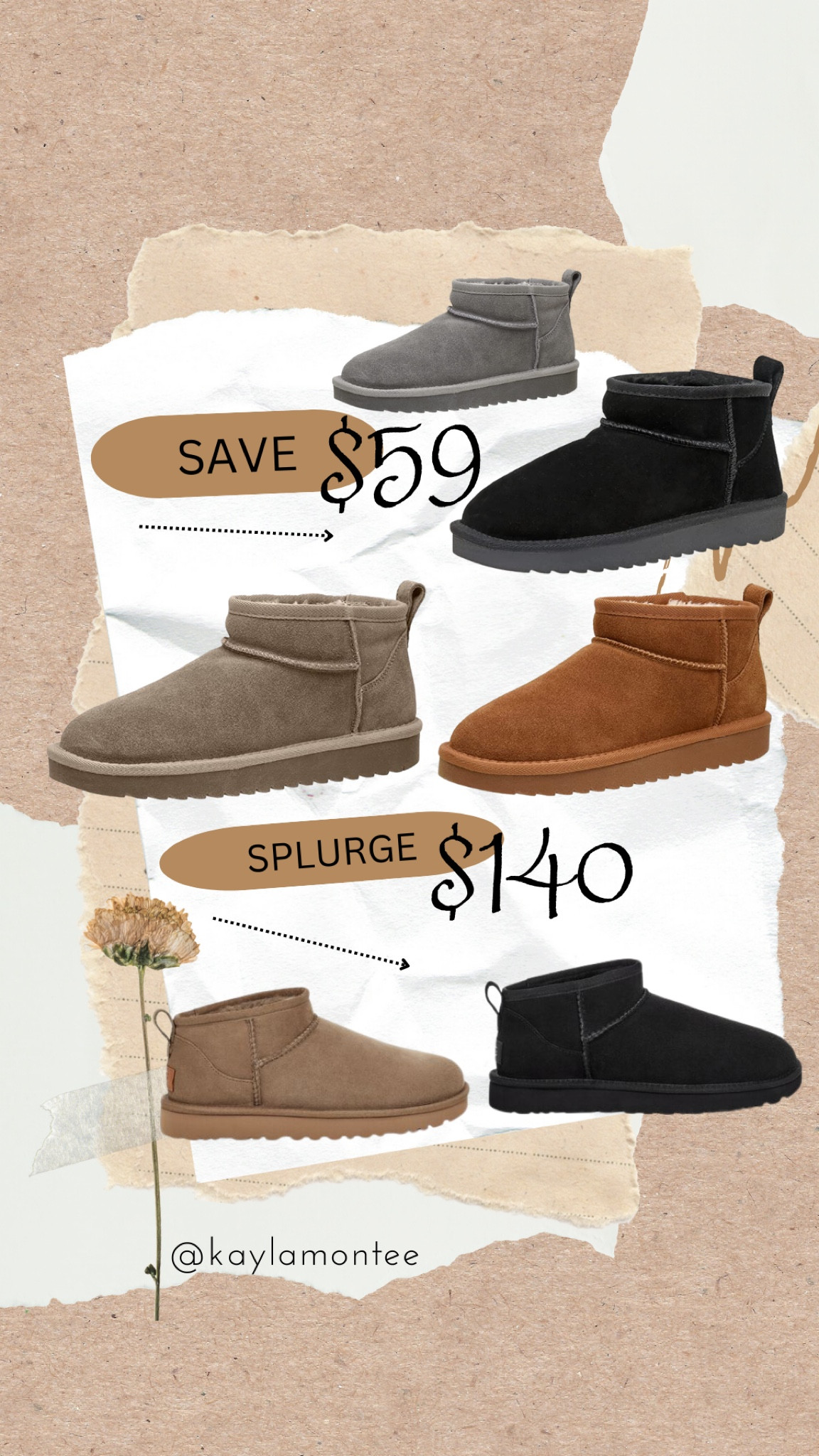 #uggdupe #dupe #splurge #save #ugg #uggboot #miniugg #miniboots #gifts 

#LTKHoliday #LTKGiftGuide #LTKSeasonal