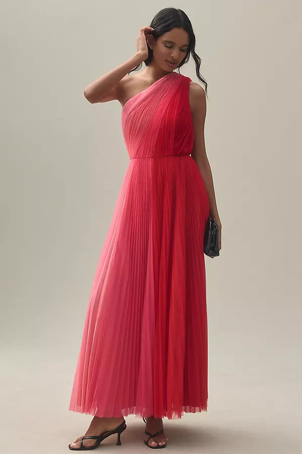 Hutch One-Shoulder Tulle Maxi Dress | Anthropologie (US)