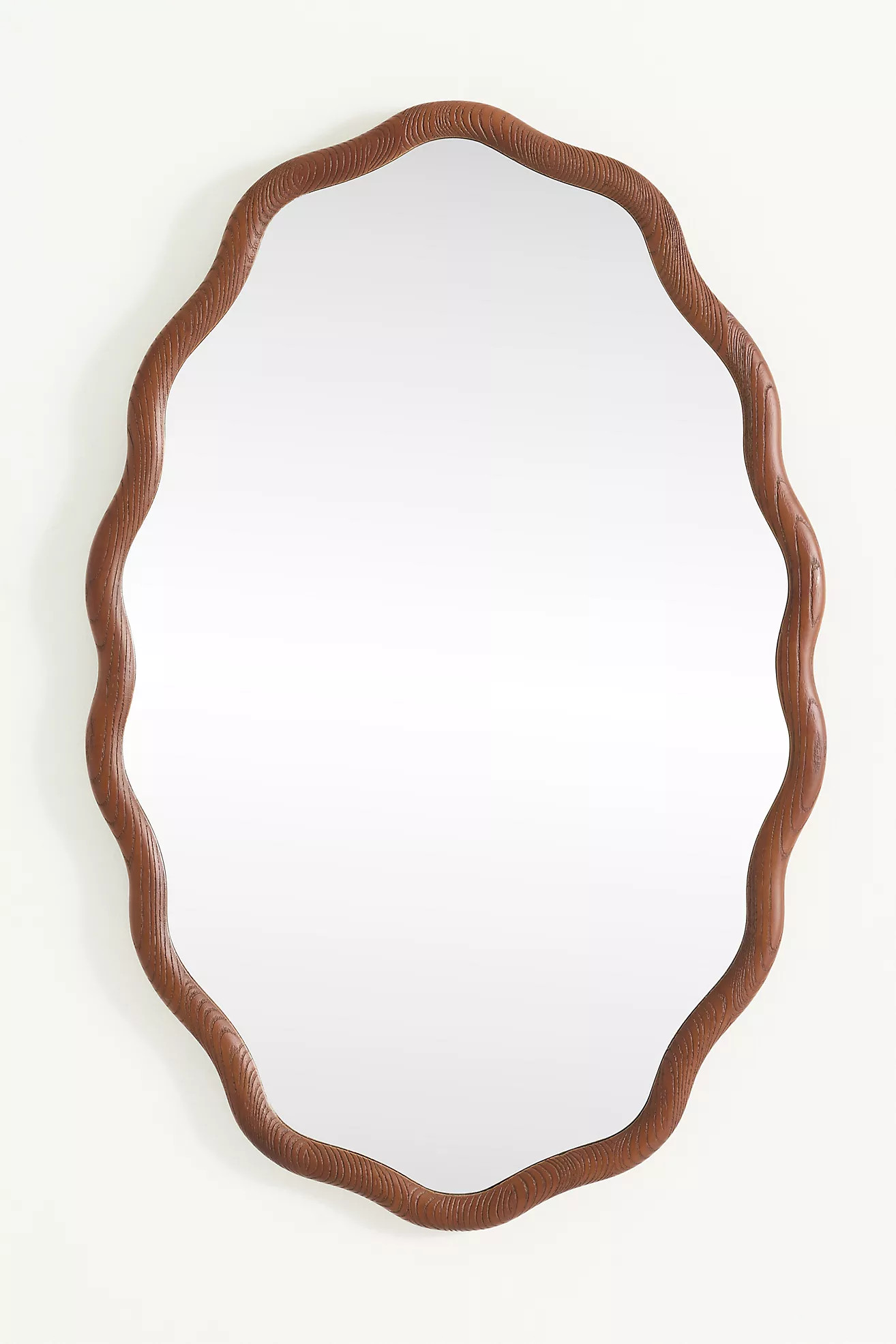 Coquille Scalloped Oval Wall Mirror | Anthropologie (US)