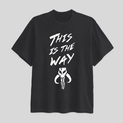 Men's Star Wars This Is The Way Short Sleeve Graphic T-Shirt - Black M | Target