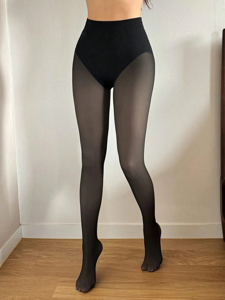 DAZY Medias sexy de unicolor de malla transparente | SHEIN