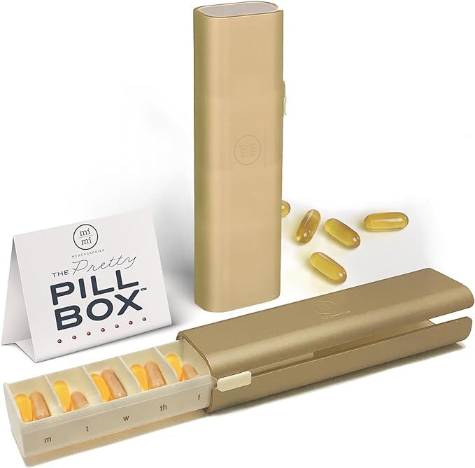 Mimi Medcessories - Pretty Pill Box Set - Stylish, Compact Daily Pill Organizer, Medication Pill ... | Amazon (US)