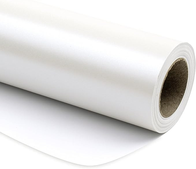 RUSPEPA Off White Metallic Wrapping Paper - Solid Color Matte Paper Perfect for Wedding, Birthday... | Amazon (US)