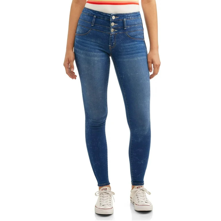 No Boundaries Juniors' Triple Stack Skinny Jeans | Walmart (US)