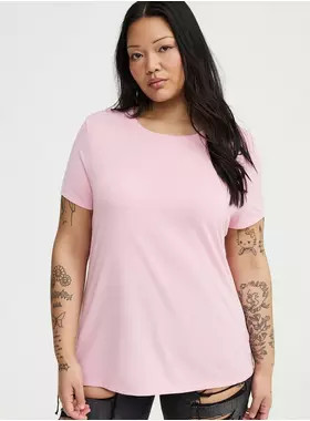Everyday Signature Jersey Crew Tee | Torrid (US & Canada)