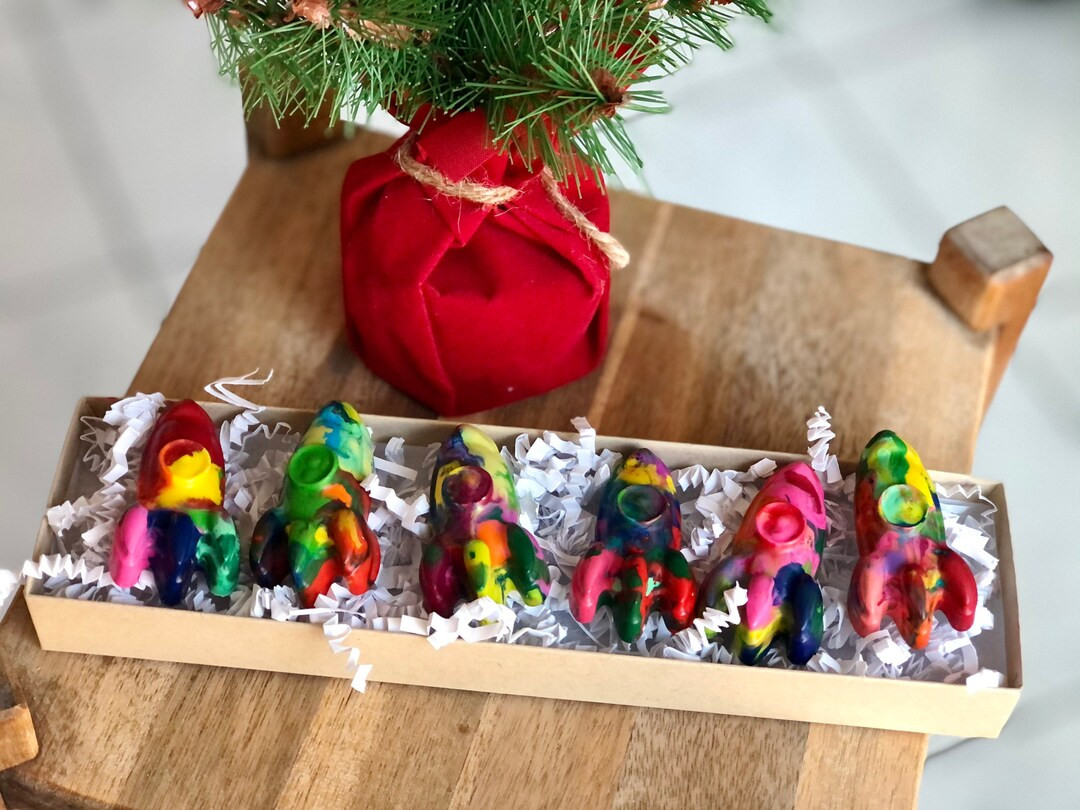 CHRISTMAS Kid Gifts - Cosmic Rocket Ships Crayons - Rainbow Rocket Ship Toys and Crafts - Kid Sto... | Etsy (US)