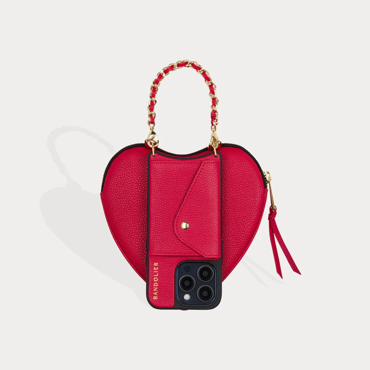 Lily Wristlet Heart Set - Red/Gold | Bandolier