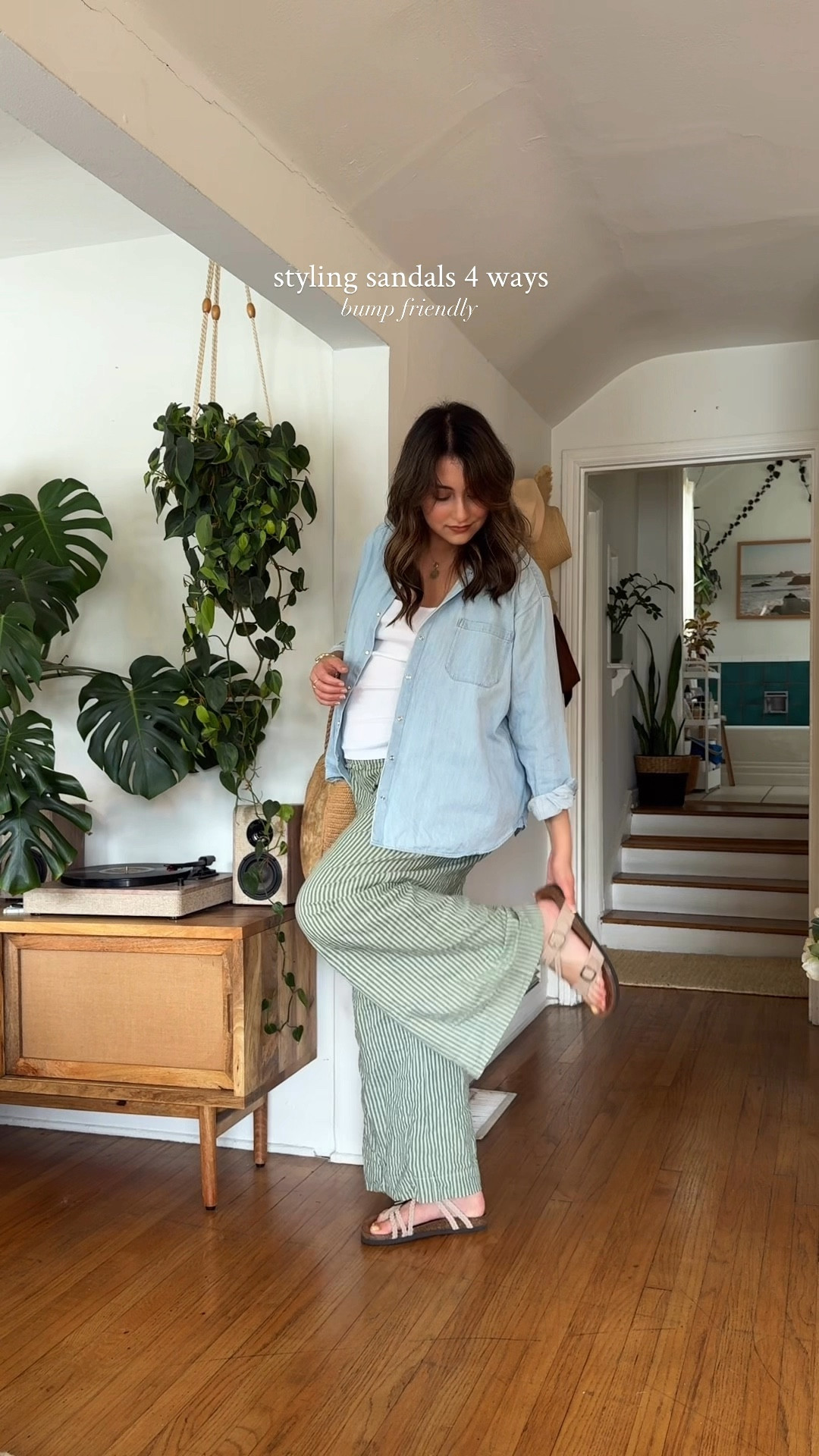 styling sandals 4 ways, bump friendly spring fits! 🤍 

#LTKBump #LTKStyleTip #LTKShoeCrush