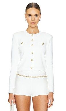 L'AGENCE Toulouse Cardigan in Ivory from Revolve.com | Revolve Clothing (Global)